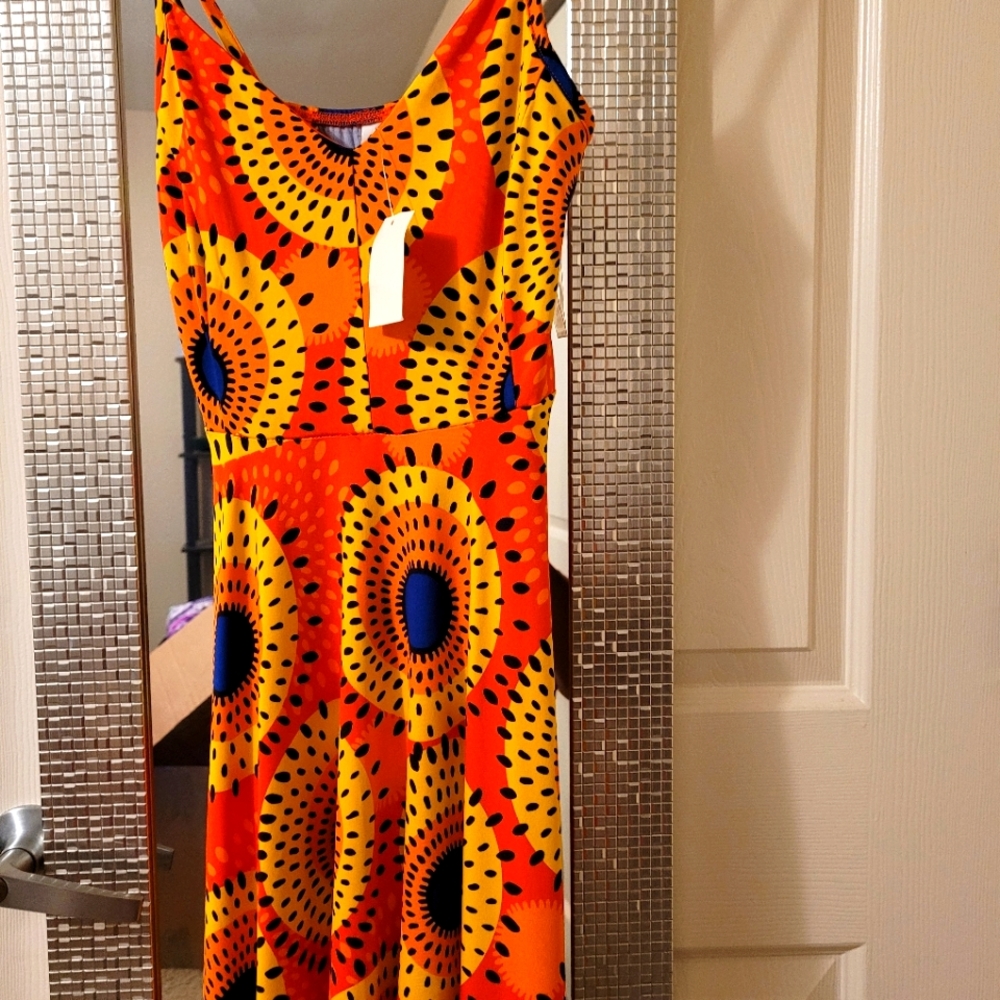 Orange/yellow/blue Summer dress